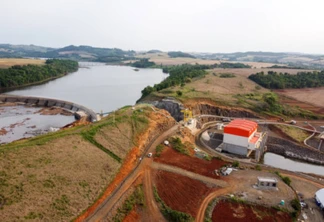 Pequena Central Hidrelétrica Bela Vista, em Verê, no Sudoeste do Estado, instalada no Rio Chopim, entre os municípios de Verê e São João, no Sudoeste do Paraná. 30/09/2021 - Foto: Geraldo Bubniak/AEN