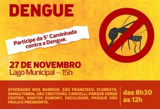 Atividades marcarão o "Dia D" de combate ao Aedes aeypti em Cascavel