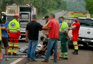 Duas pessoas morrem em grave acidente na BR 277 em Medianeira