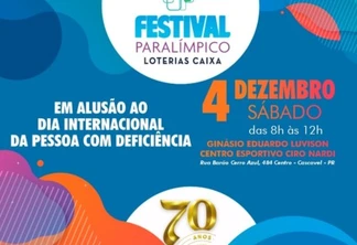 Cascavel terá Festival Paralímpico Brasileiro nesse sábado (4)