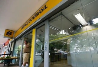 Fachada de Agência do Banco do Brasil.