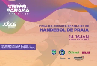 Etapa final do Circuito Brasileiro de Handebol de Praia fará parte do Verão Paraná - Viva a Vida - 13/01/2022