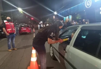 Blitze: 26 condutores foram flagrados por embriaguez ao volante na última noite em Cascavel