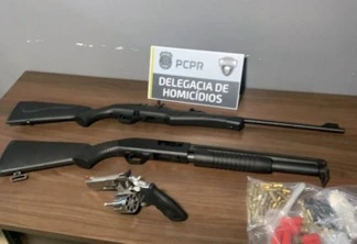 Policia Militar e DH encontram armas na casa do acusado pela morte de Ailson Augusto Ortiz