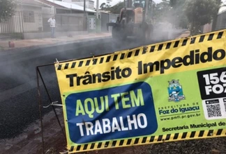 Foz do Iguaçu: Sete vias do Jardim Ipê tem pavimentação concluída
