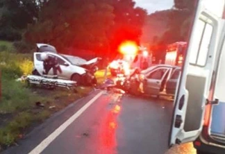 Colisão frontal deixa seis pessoas feridas na PR-180