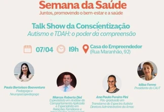 AMIC PR promove Talk Show sobre Autismo e TDAH