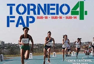 Torneio FAP reúne atletas no CNTA em Cascavel neste sábado (30)