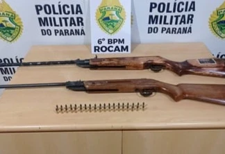 Duas pessoas são detidas por porte ilegal de arma de fogo em Cascavel
