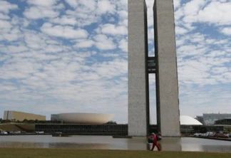 Palácio do Congresso Nacional na Praça dos Três poderes em Brasília