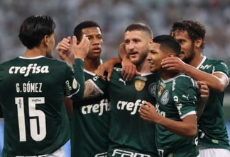 O jogador Zé Rafael, da SE Palmeiras, comemora seu gol contra a equipe do Atlético C Goianiense, durante partida válida pela décima segunda rodada, do Campeonato Brasileiro, Série A, na arena Allianz Parque. (Foto: Cesar Greco)