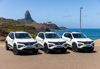 Kwid E-Tech chega a Fernando de Noronha