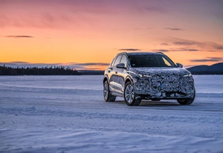 Audi puts the near-production prototype of the Q6 e-tron through its paces in the far north.