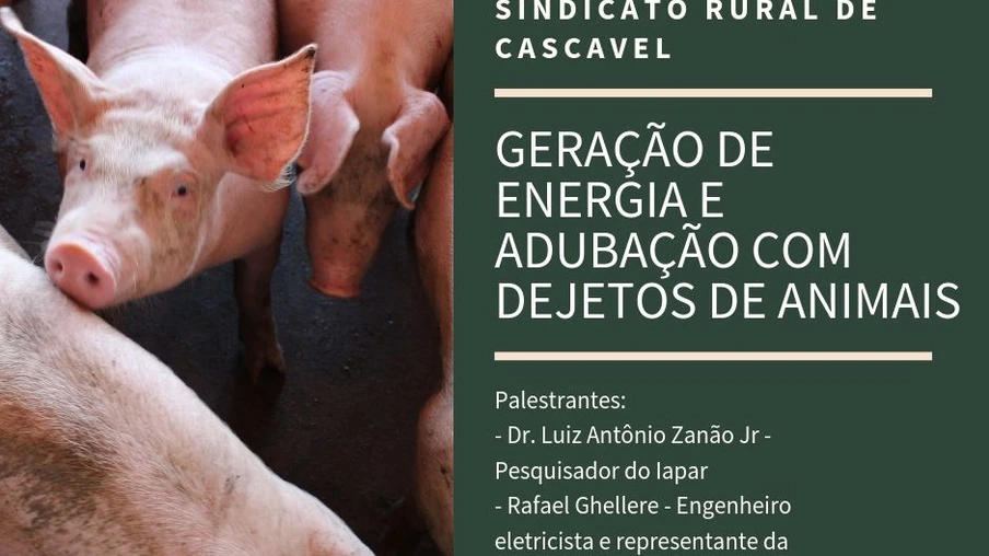 Geração de energia e adubação com dejetos são temas de palestra