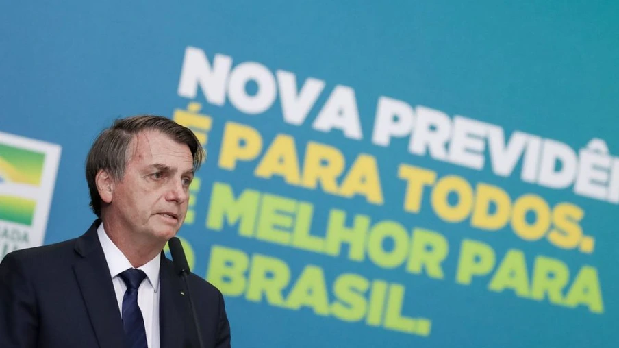 (Brasília - DF, 20/05/2019) Palavras do Presidente da República, Jair Bolsonaro.
Foto: Marcos Corrêa/PR