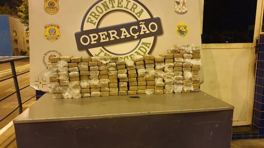 Mais de 160 tabletes de maconha são apreendidos na Ponte Internacional da Amizade