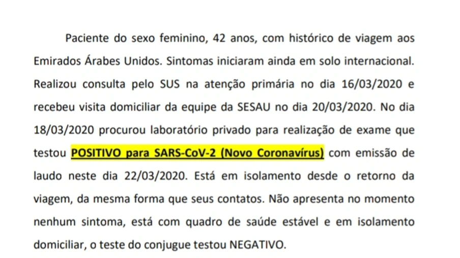 URGENTE: Cascavel confirma primeiro caso de coronavírus