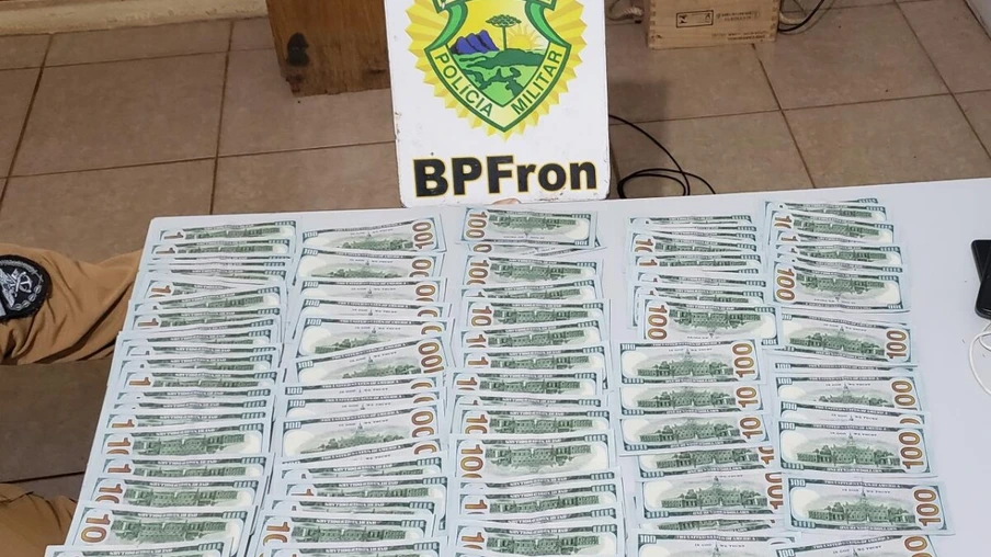 BPFron apreende US$ 11 mil de origem desconhecida em Nova Santa Rosa