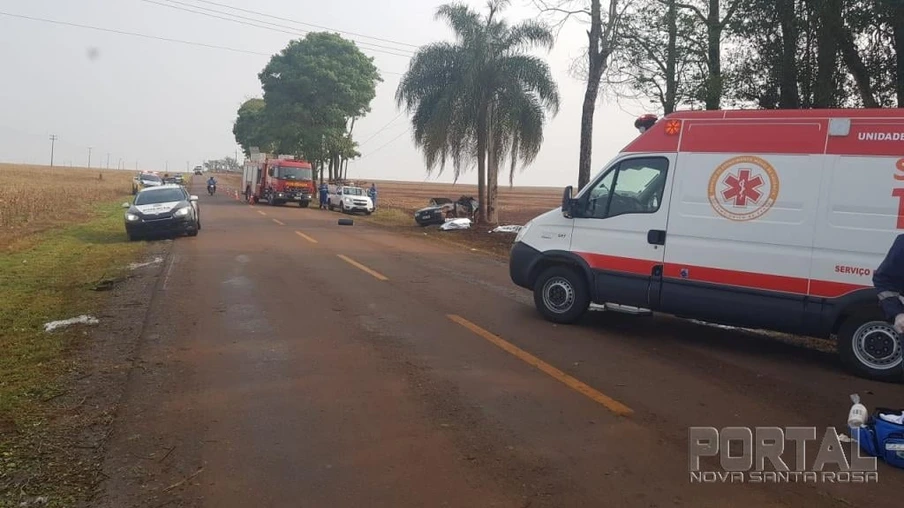 Duas pessoas morrem em grave acidente em Palotina