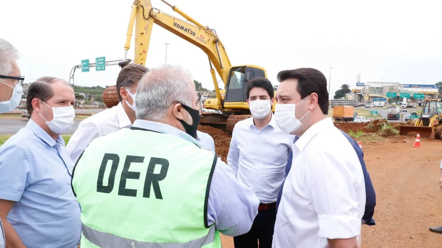 Início das obras do Trevo Cataratas em Cascavel são vistoriadas pelo Governo do Estado