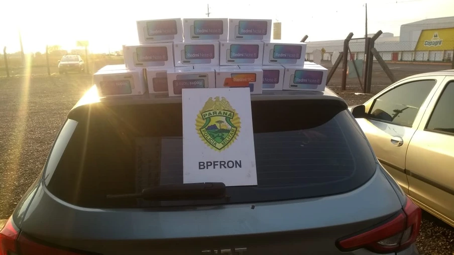 BPFron apreende dois veículos carregados com celulares contrabandeados em Nova Santa Rosa-PR