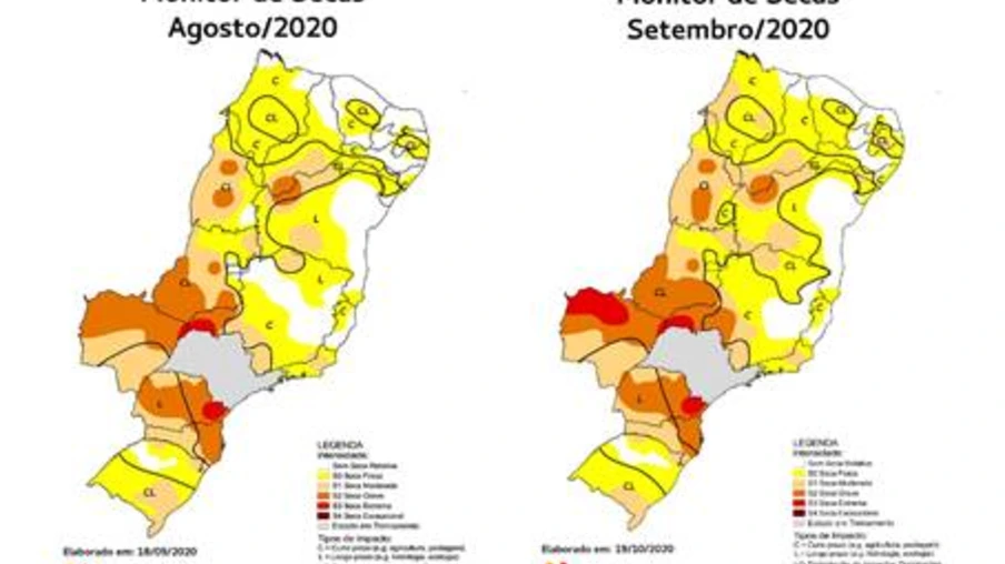 Monitor de Secas indica seca em 100% do Paraná e estabilidade do fenômeno