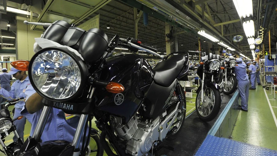 Fábrica da Yamaha. Linha de montagem de motocicletas Yamaha. Chão de fábrica.
Manaus (AM) 26.10.2010 - Foto: José Paulo Lacerda