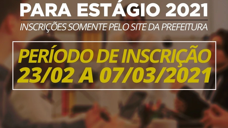 Inscrições para o processo seletivo de estagiários da Prefeitura de Foz já estão abertas