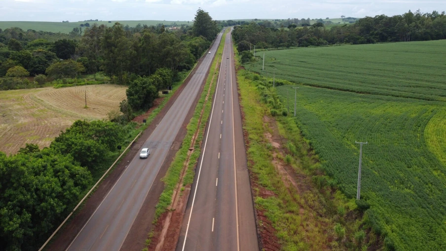 Entrega da primeira parte da duplicação da PR-323 entre Doutor Camargo e Paiçandu, na região Noroeste. O investimento por parte do Governo do Estado em toda a obra é de R$ 78,7 milhões. 11/02/2021 - Foto: Geraldo Bubniak/AEN