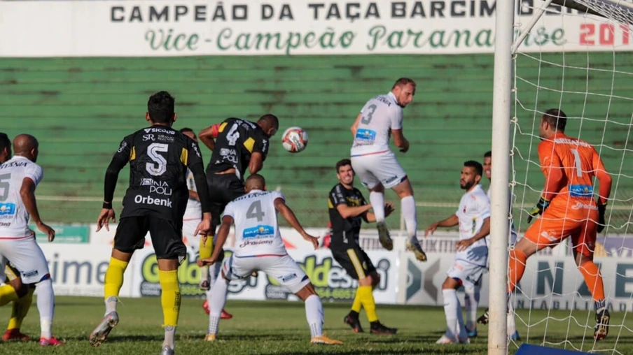 Capitão William marcou o gol do FCC. Foto: Assessoria/Felipe Fachini