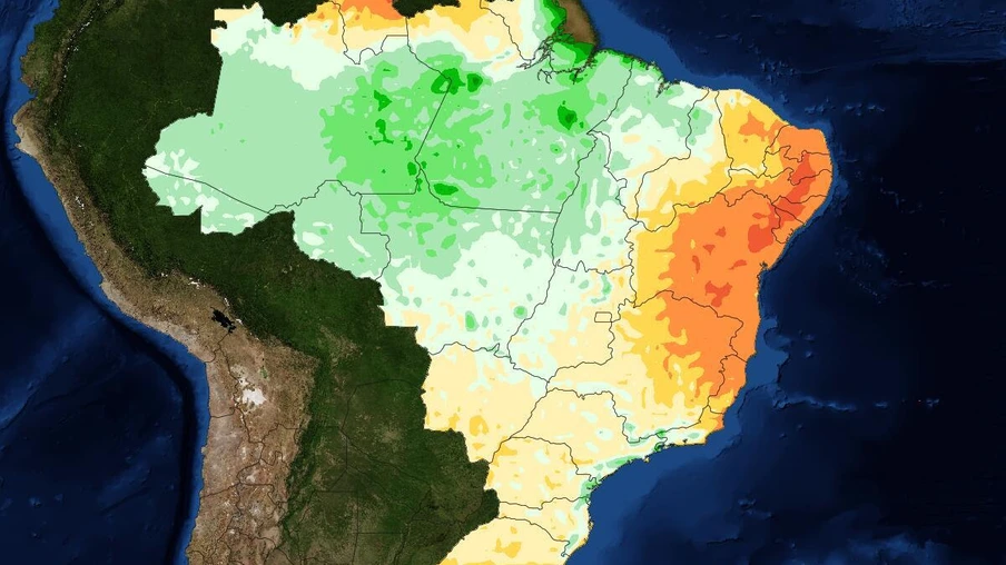 Nuvens carregadas trazem chuva para o leste do Paraná e Santa Catarina