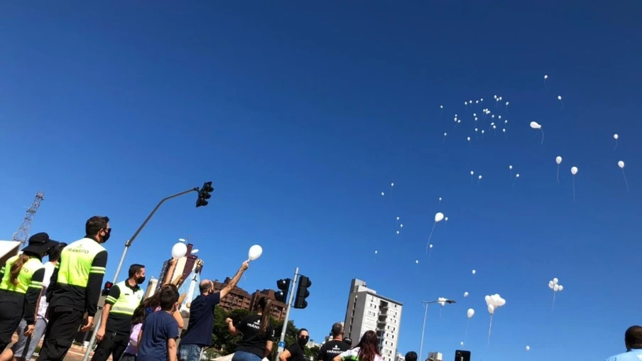 Dia da Paz no Trânsito é celebrado no centro de Cascavel