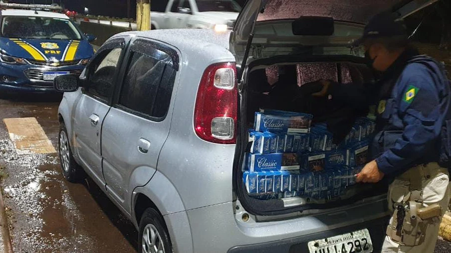 Veículos carregados com cigarros são apreendidos em Santa Terezinha de Itaipu