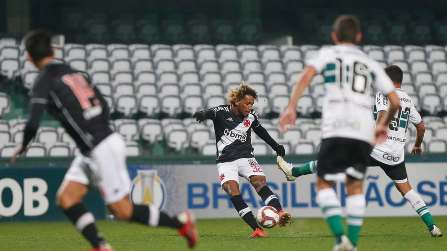 Série B: Vasco sai na frente, mas cede empate ao Coritiba