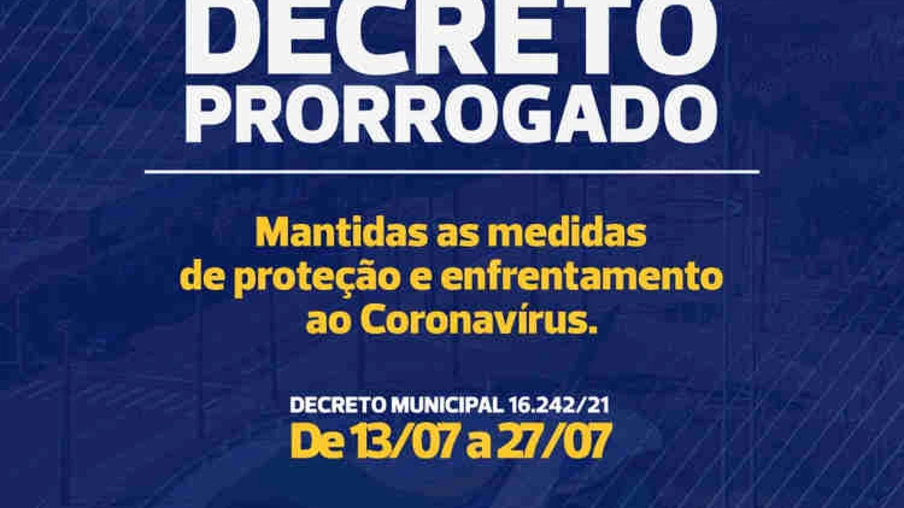 Cascavel prorroga decreto de combate a covid-19