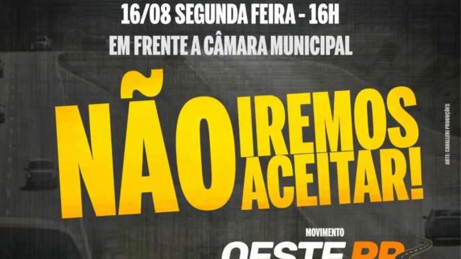 Movimento contra o pedágio entre Cascavel e Toledo marca manifestação para esta segunda-feira