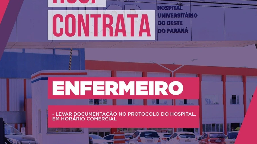 HUOP continua com vagas abertas para contratação de enfermeiro