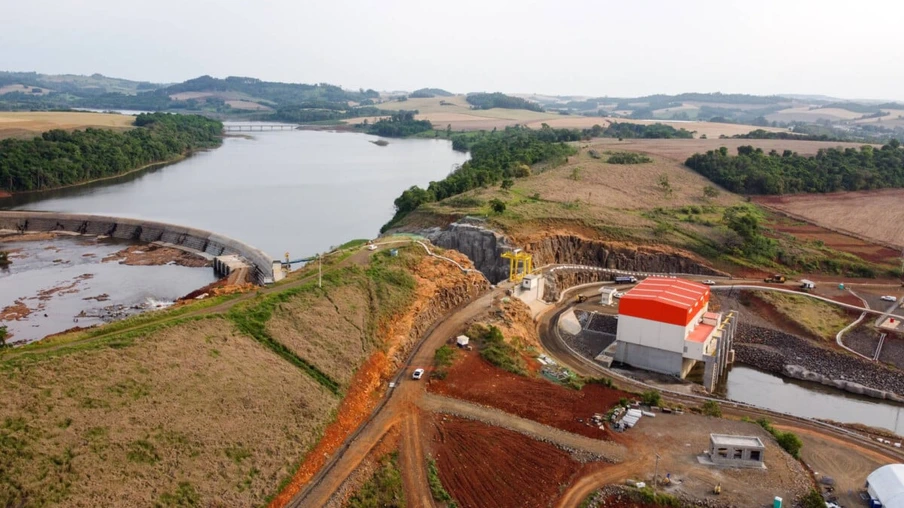 Pequena Central Hidrelétrica Bela Vista, em Verê, no Sudoeste do Estado, instalada no Rio Chopim, entre os municípios de Verê e São João, no Sudoeste do Paraná. 30/09/2021 - Foto: Geraldo Bubniak/AEN