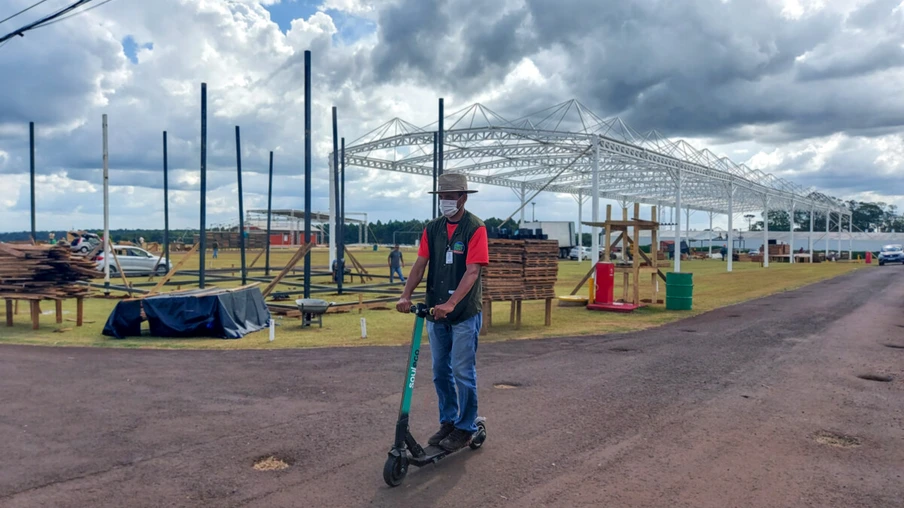 Show Rural Coopavel: Montagem de estandes ganha agilidade e avança