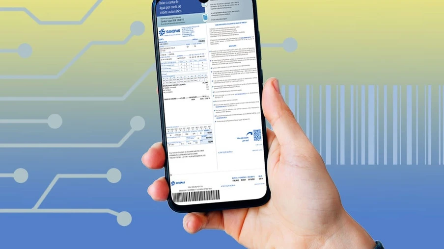 Conta de água agora fica acessível pelo celular - Curitiba, 01/02/2022