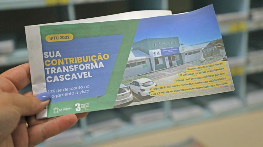 Primeira parcela do IPTU tem vencimento nesta terça-feira (12)