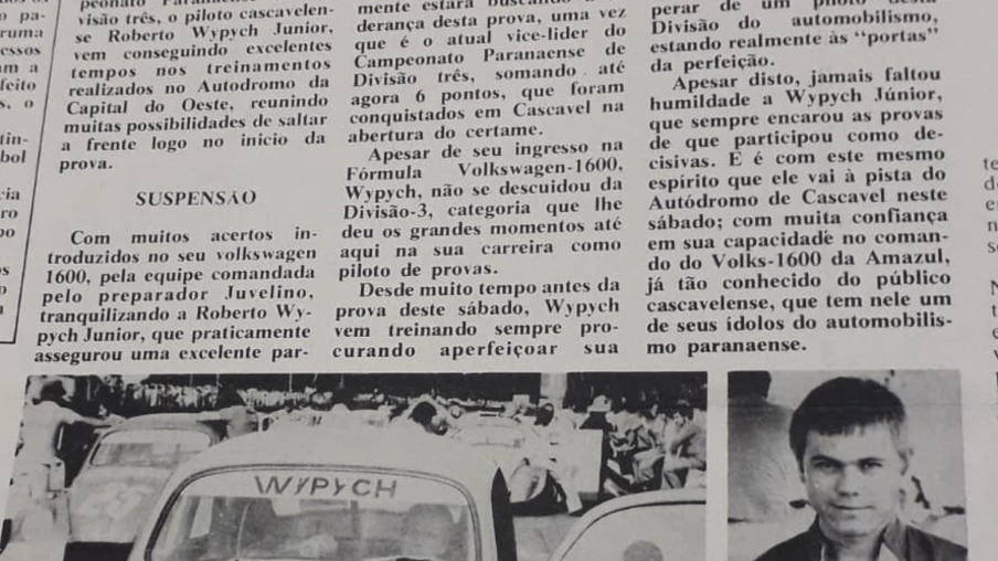 O Paraná sempre com o automobilismo