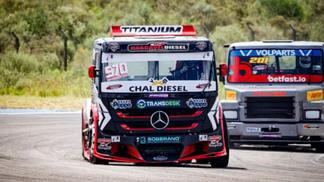 Edivan Monteiro trabalha para colocar seu Mercedes-Benz na zona de pontuação da Fórmula Truck em Guaporé