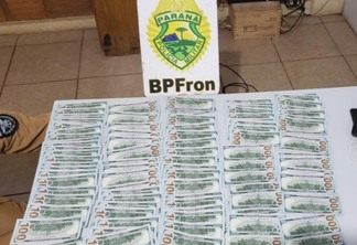 BPFron apreende US$ 11 mil de origem desconhecida em Nova Santa Rosa