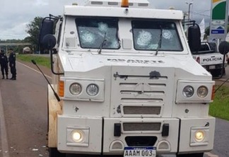 Assaltantes levam mais de R$ 1 milhão de carro-forte no Paraguai