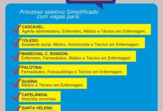 Inscrições para o PSS do consamu seguem abertas até a próxima segunda-feira