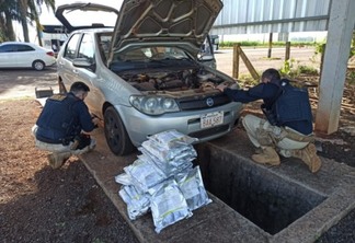 PRF flagra veículo paraguaio transportando agrotóxico em fundo falso