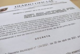 Novo decreto autoriza bares, lanchonetes e restaurantes a funcionar até as 23h em Marechal