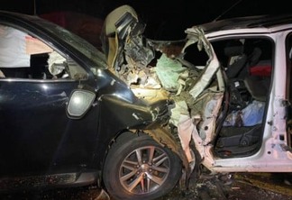 Motorista e passageiro morrem em grave acidente na BR-369