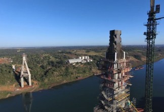 Nova ponte Brasil-Paraguai está com 70% das obras concluídas